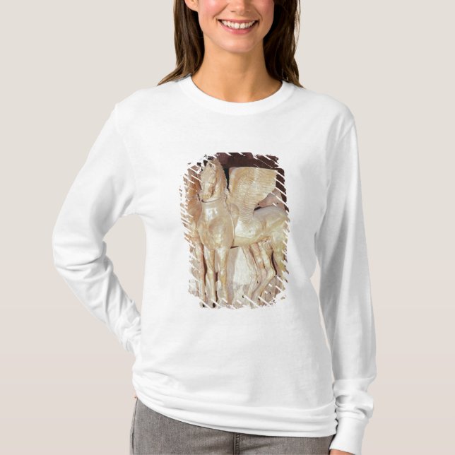 Camiseta Dois cavalos voados do frontão da (Frente)