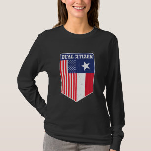 Camiseta Dois Cidadãos, Texas E América Orgulhosa Impressão