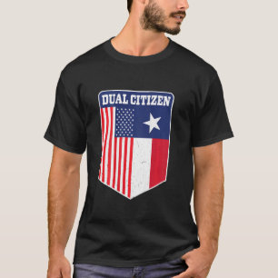 Camiseta Dois Cidadãos, Texas E América Orgulhosa Impressão