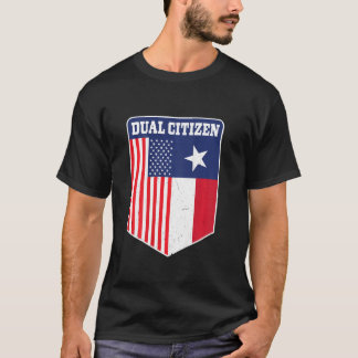 Camiseta Dois Cidadãos, Texas E América Orgulhosa Impressão