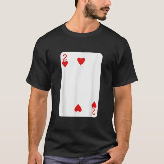 Camiseta Dois Corações Jogando Cartões No Deck De Figurino 