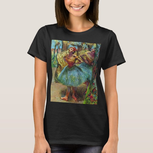 Camiseta Dois Dançarinos de Edgar Degas, Arte de Balé Antig (Frente)