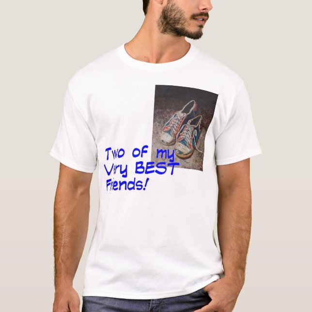 Camiseta Dois de meus melhores amigos mesmos! (Frente)