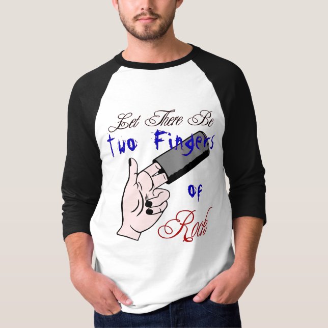 Camiseta Dois dedos da rocha! (Frente)