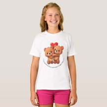 Dois desenhos animados abraçam.