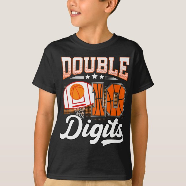 Camiseta Dois Dígitos 10 Anos De Basquete (Frente)