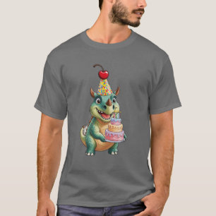 Camiseta Dois dinossauros dançando como se estivessem numa