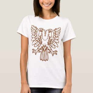 Camiseta Dois dirigiram Eagle - noz