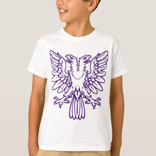 Camiseta Dois dirigiram Eagle - profundamente - roxo