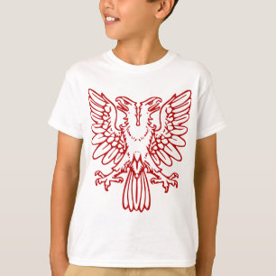 Camiseta Dois dirigiram Eagle - vermelho do rubi