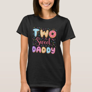 Camiseta Dois Doce Papai Correspondendo Família 2º Bday Don