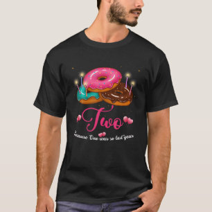 Camiseta Dois É Tão Doce Segundo Rosquinha A Decoração de A