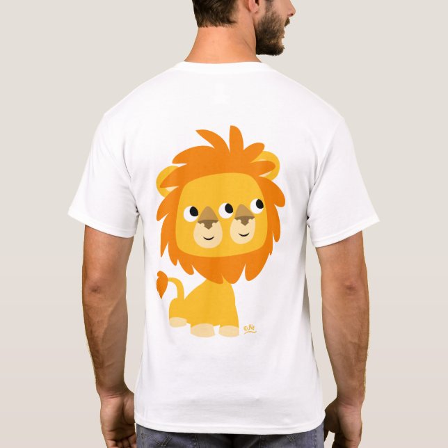 Camiseta Dois-Enfrentado, o t-shirt o mais bonito do leão (Verso)