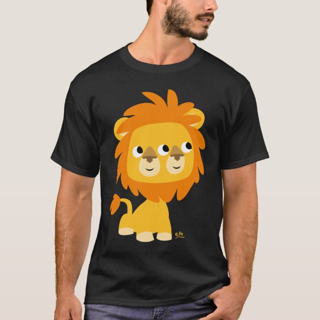 Camiseta Dois-Enfrentado, o t-shirt o mais bonito do leão (Frente)