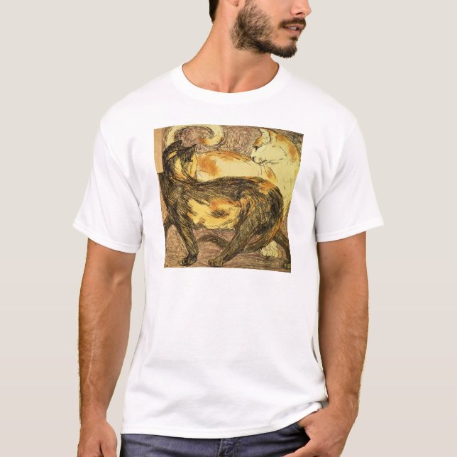 Camiseta Dois gatos (Frente)