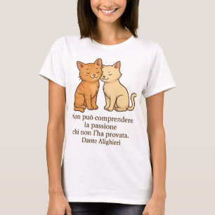 Camiseta Dois gatos apaixonados que representam o amor