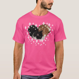 Camiseta Dois Gatos Fazendo Coração