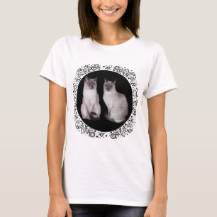 Camiseta Dois Gatos Siameses