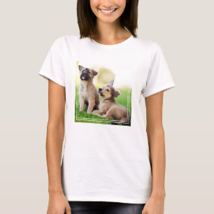 Camiseta Dois German shepherd