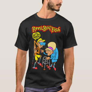 Camiseta Dois Homens Velhos Com Tipografia