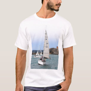 Camiseta Dois iates de corrida