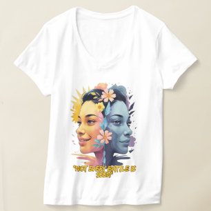 Camiseta Dois lados da mente - nem todas as batalhas são vi
