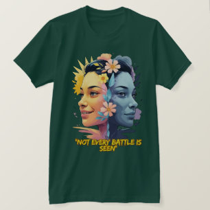 Camiseta Dois lados da mente - Nem todas as batalhas são vi