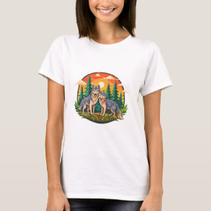 Camiseta Dois lobos