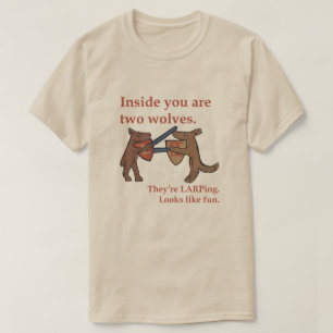 Camiseta Dois Lobos Medievais