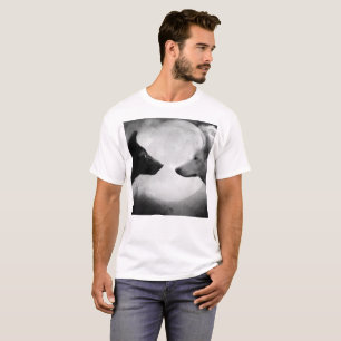 Camiseta Dois lobos se encarando