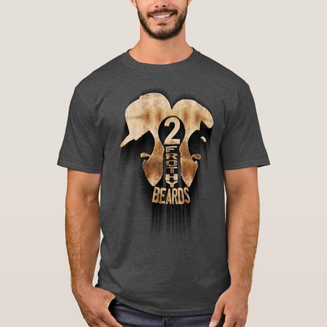 Camiseta Dois logotipos de barba espumosa (Frente)