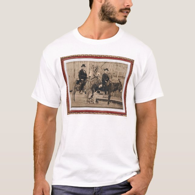 Camiseta Dois meninos de O'Keefe nos asnos (40040) (Frente)