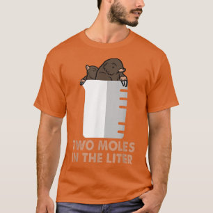 Camiseta Dois Moles Por Litro - Ciência Engraçada Em Químic