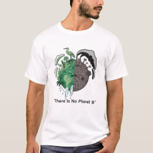 Camiseta Dois Mundos Eco Terra Conscientização sobre Sust
