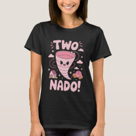 Camiseta Dois Nado - Garota segundo aniversário Bonita Torn