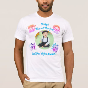 Camiseta Dois no Zoológico Safari Animais da Selva Aniversá