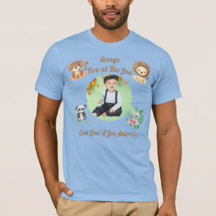 Camiseta Dois no Zoológico Safari Animais da Selva Aniversá