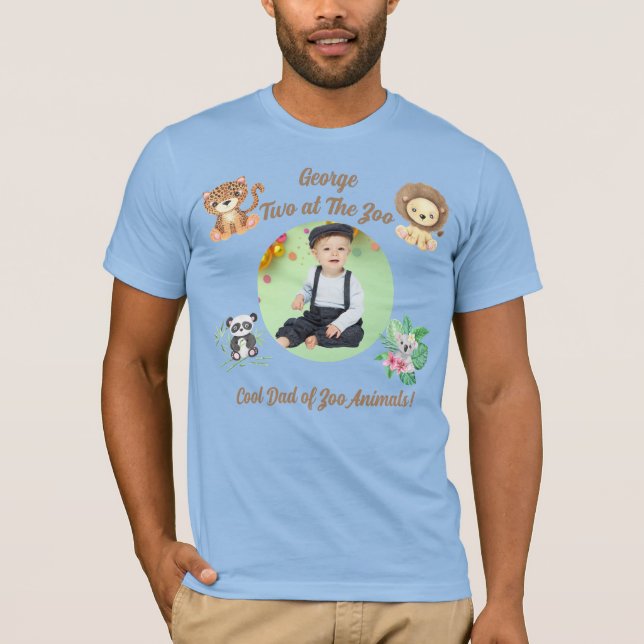 Camiseta Dois no Zoológico Safari Animais da Selva Aniversá (Frente)