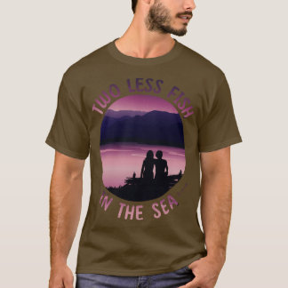 Camiseta Dois peixes a menos no mar 1