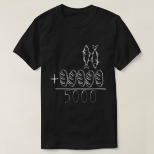 Camiseta Dois Peixes Cinco Salva Jesus Milagre