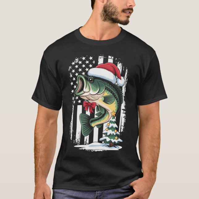 Camiseta Dois peixes koi feliz natal, (Frente)