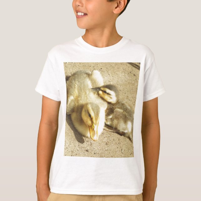 Camiseta dois pequenos patos crianças (Frente)