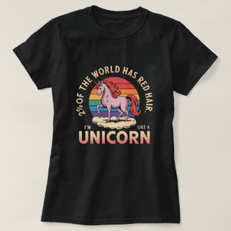 Camiseta Dois Por Cento Do Mundo Tem Unicórnio De Cabelo Ve