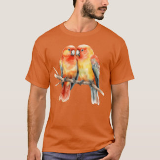 Camiseta Dois presentes de Pássaros do Amor