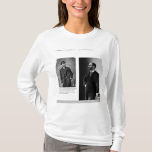 Camiseta Dois retratos de George Eastman 1884 e 1890