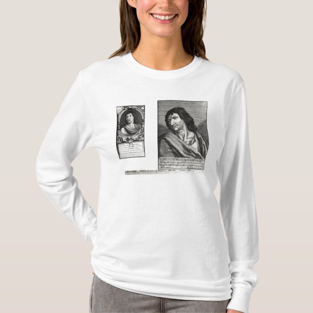 Camiseta Dois retratos de Savinien Cyrano de Bergerac (Frente)