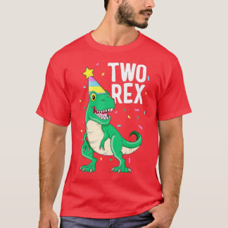 Camiseta Dois segundos aniversários Rex do Partido TRex Din