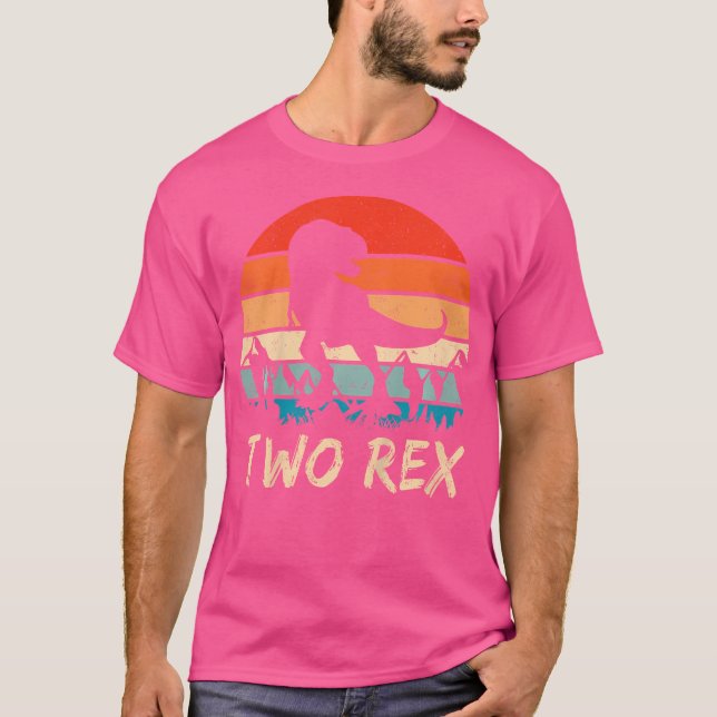 Camiseta Dois segundos aniversários Rex Presente Segundo Di (Frente)