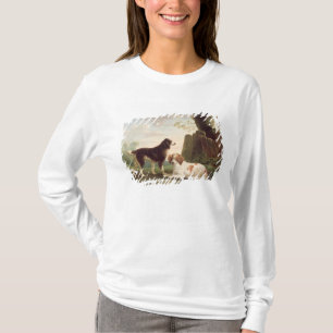 Camiseta Dois spaniels em uma paisagem