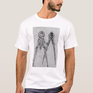Camiseta Dois tipos de compasso da ajustável-abertura